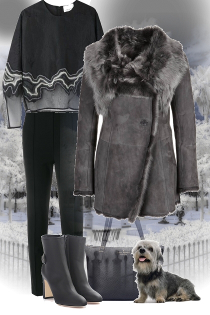Gray Winter!- combinação de moda
