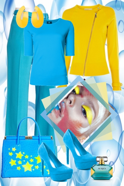 Turquoise and Yellow!- Fashion set