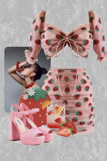 Strawberry Dress- Модное сочетание