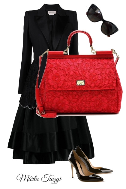 ... just a red bag ....- Модное сочетание