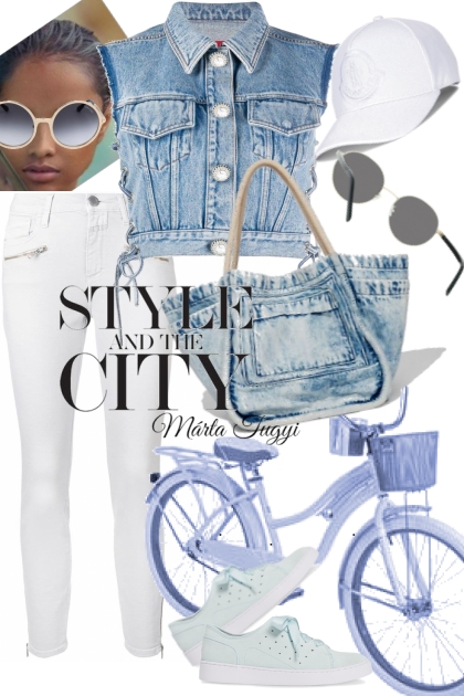 By bike in the city- Fashion set