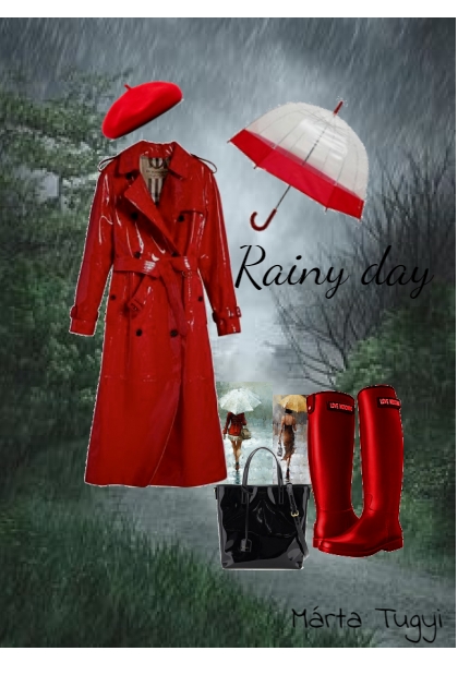 Rainy day- combinação de moda