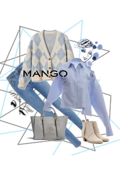 Mango knit cardigan- Modna kombinacija