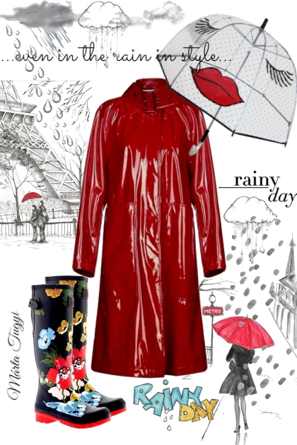It is raining - combinação de moda