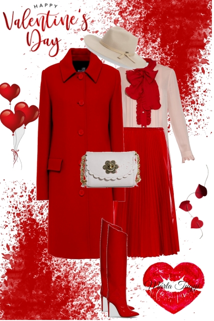 Love Moschino coat- Модное сочетание