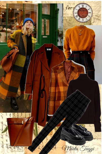Victoria Beckham coat and bag - Модное сочетание