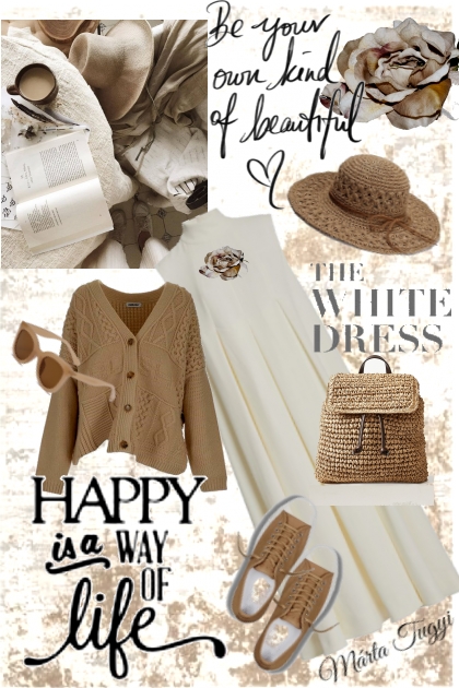 the white dress- Combinaciónde moda