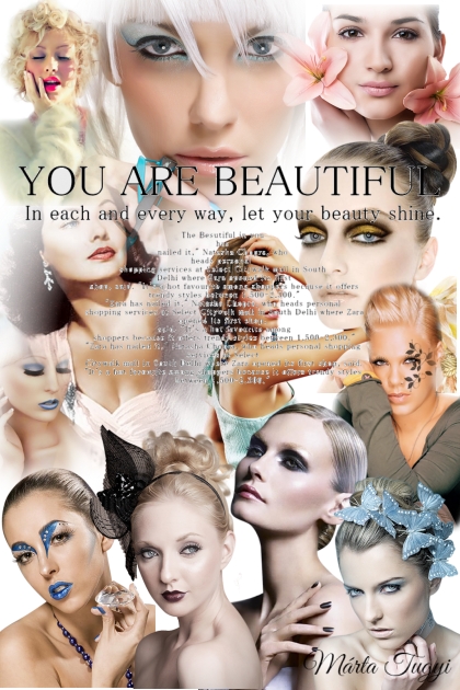 You are beautiful 2.- combinação de moda