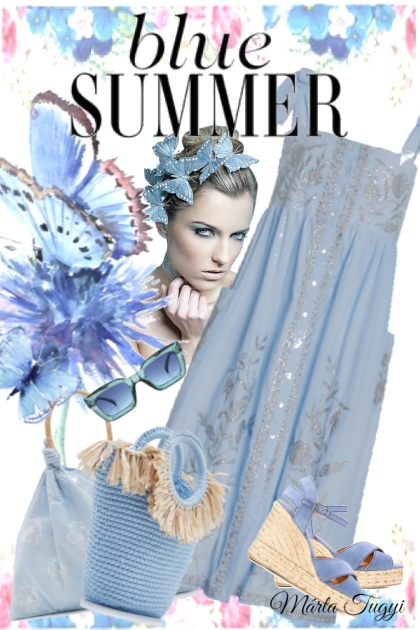 blue summer- Fashion set