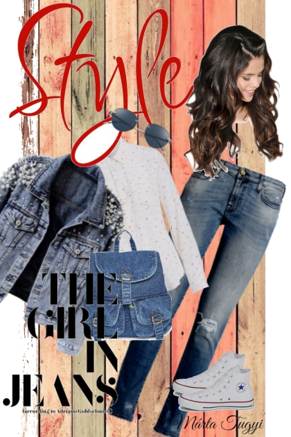 The girl in jeans- Модное сочетание