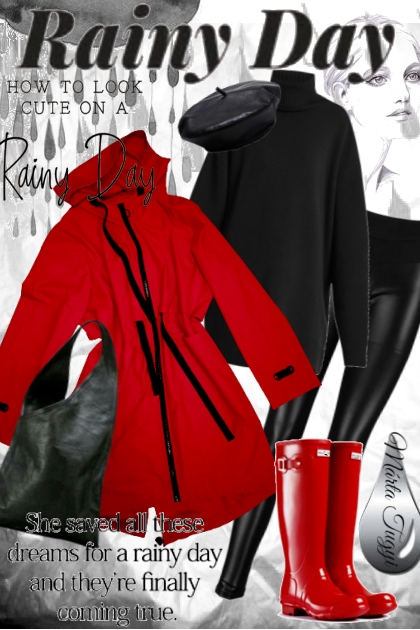 my favorite raincoat- combinação de moda