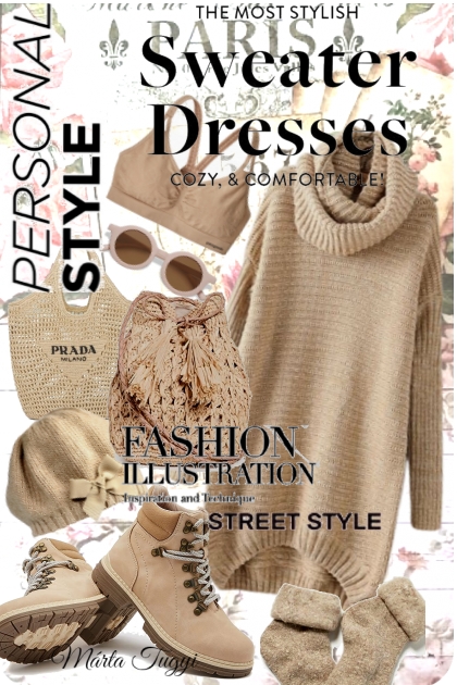 sweater dress 4.- Fashion set