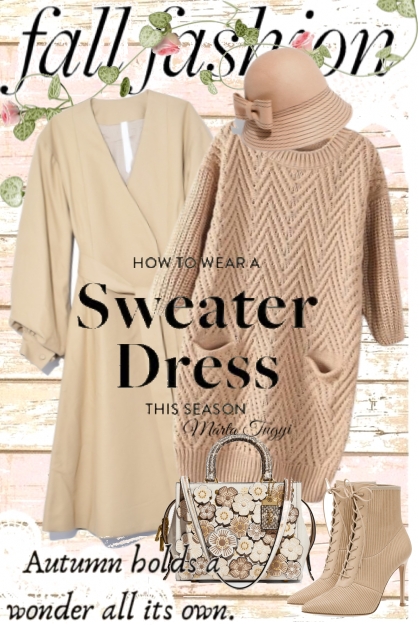 sweater dress 9.- コーディネート