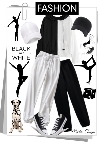 black and white 14.- Combinaciónde moda