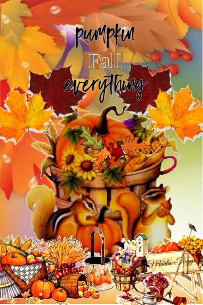 pumpkin everything - postcard- Модное сочетание
