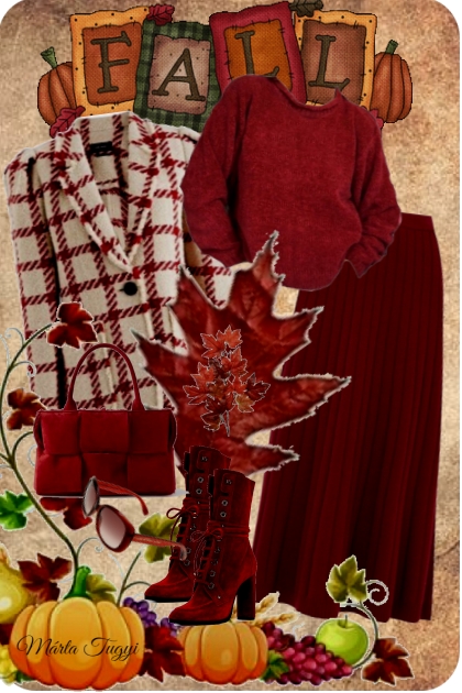 autumn burgundy- Модное сочетание