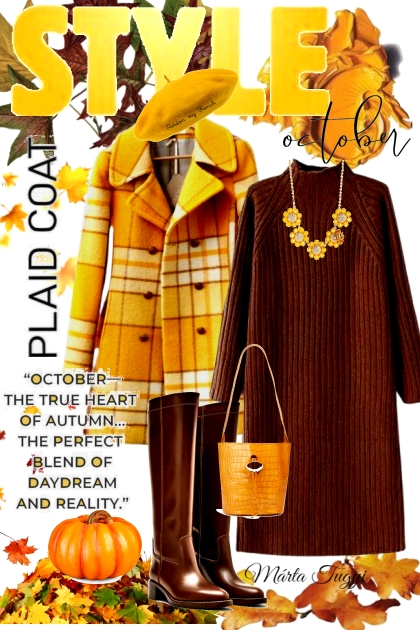 October style- combinação de moda