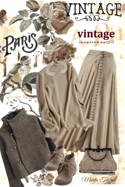 Vintage inspired outfit- Combinaciónde moda