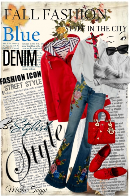 floral jeans 2.- Fashion set