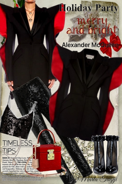 Alexander McQueen blazer- Fashion set