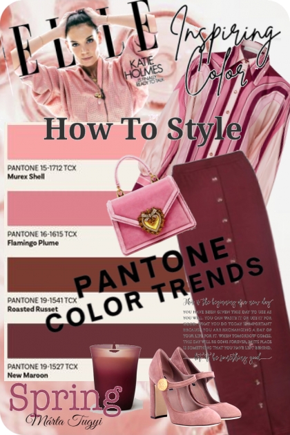 Pantone color trends 2.- Combinazione di moda