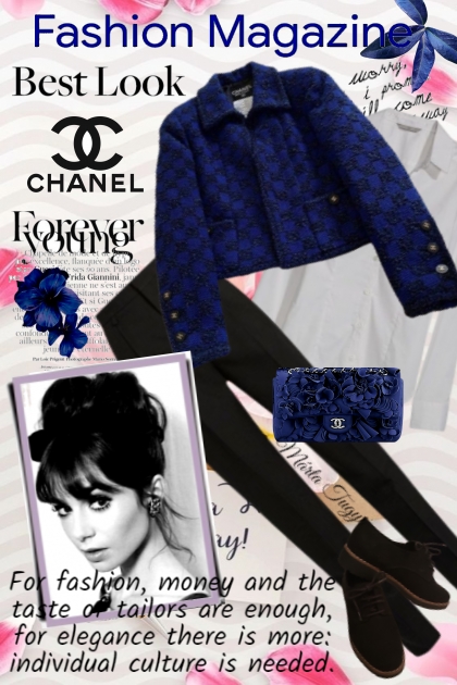 Chanel blazer and bag- コーディネート