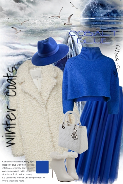 winter coat - Cobalt blue