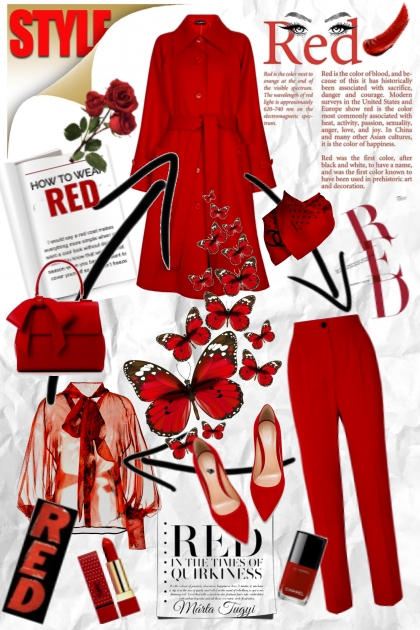 Red 2.- Модное сочетание