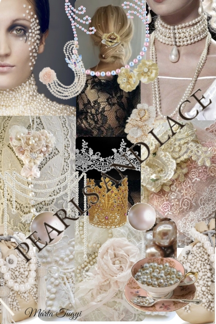 Pearls and lace contest- Modna kombinacija