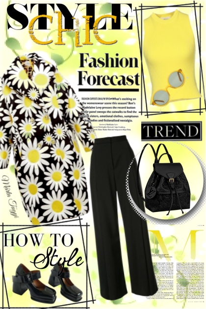 yellow and black 4.- Combinaciónde moda