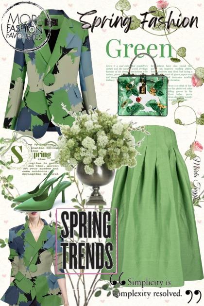 Spring Trends: green - Modna kombinacija