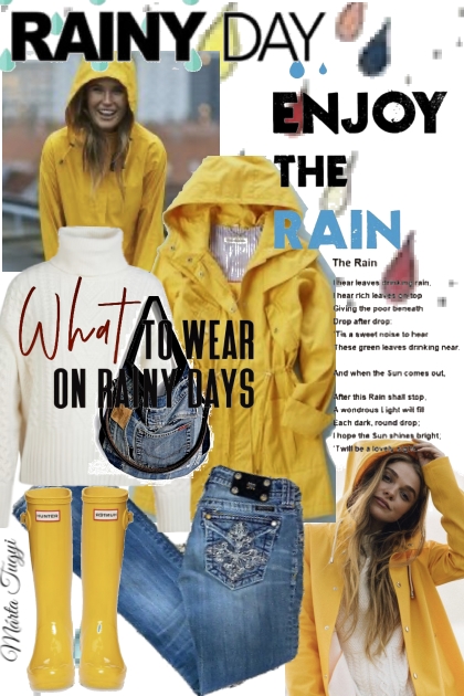 What to wear on rainy days- Combinaciónde moda