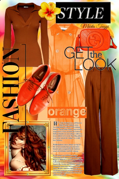 orange - Modekombination