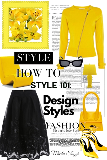 the yellow- Combinazione di moda
