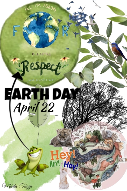 Earth Day April 22.- 搭配