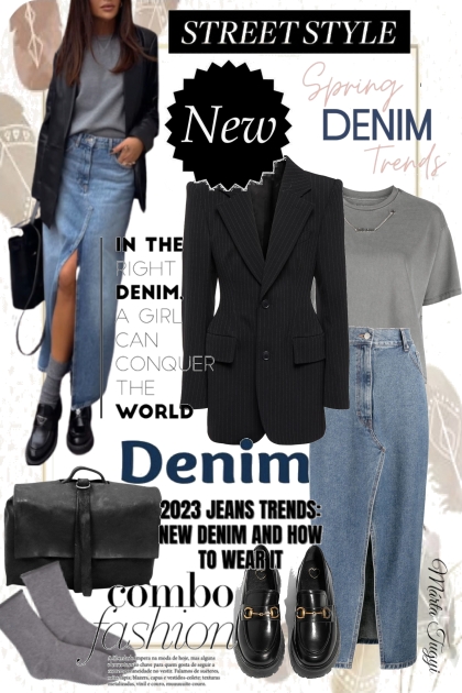 Spring Denim Trends- Модное сочетание