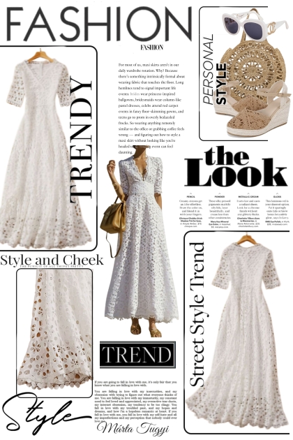 a white dress- コーディネート