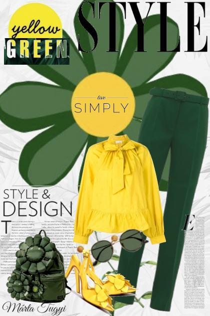 yellow and green- Fashion set