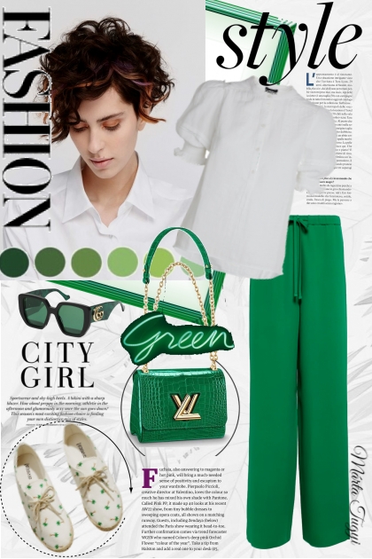 Green Style- Модное сочетание
