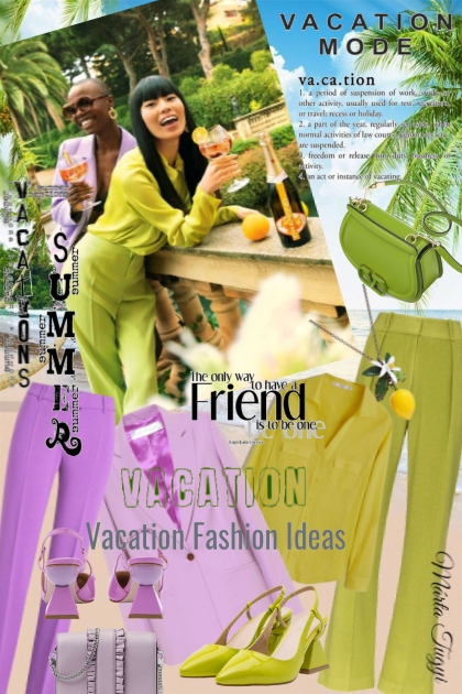 Vacation Fashion Ideas 2.- combinação de moda