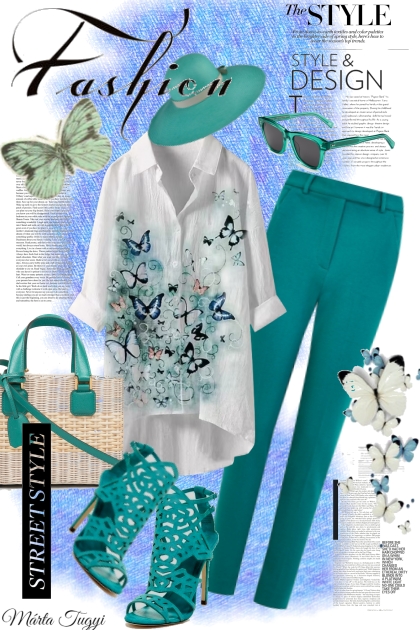 Butterfly shirt- Fashion set