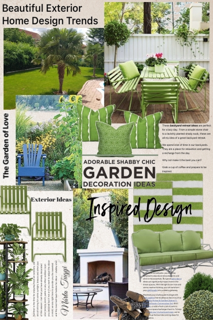 Garden decoration ideas- Fashion set
