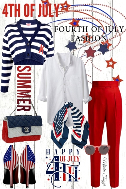 4th of July Fashion- Модное сочетание
