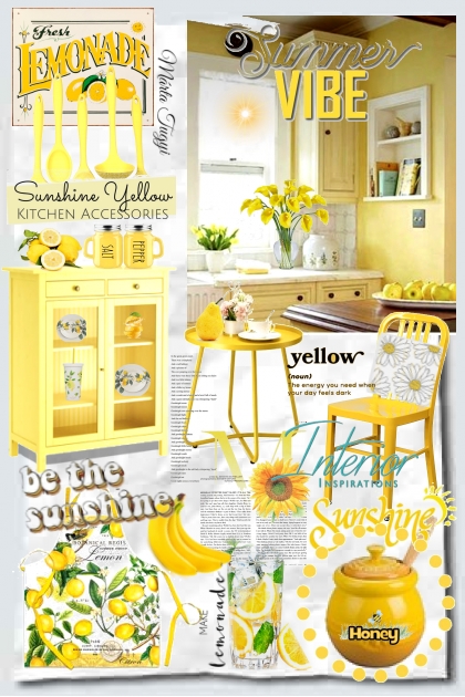 Yellow Kitchen- Fashion set