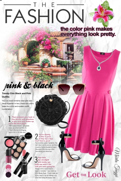 pink and black 2.- Fashion set