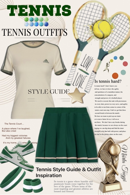 Tennis outfit- Modekombination