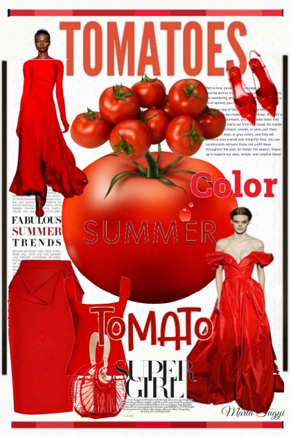 Tomato red 2.- Модное сочетание