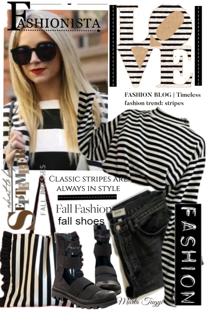 fall stripes and shoes 3.- Fashion set