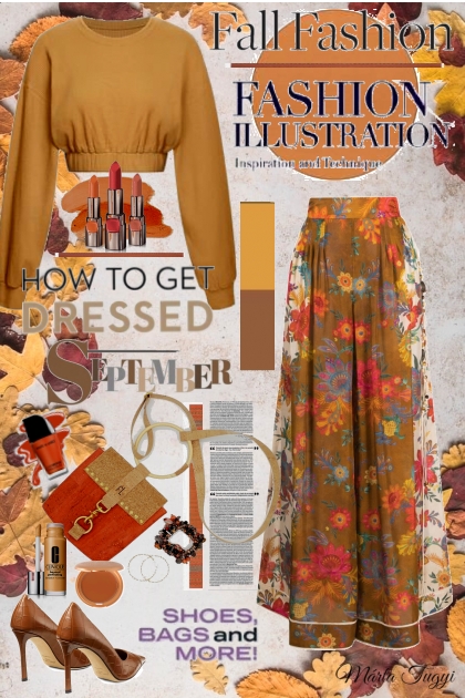 autumn colours- Fashion set