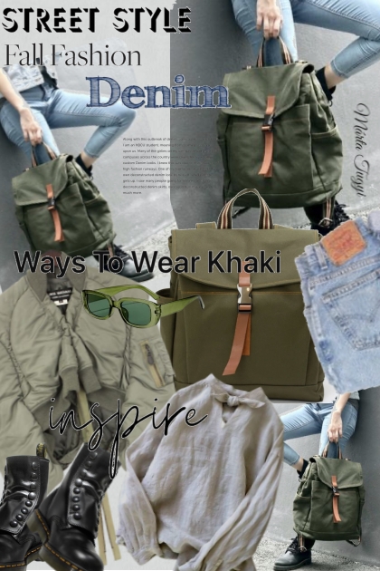 Ways to wear khakis and jeans- Модное сочетание